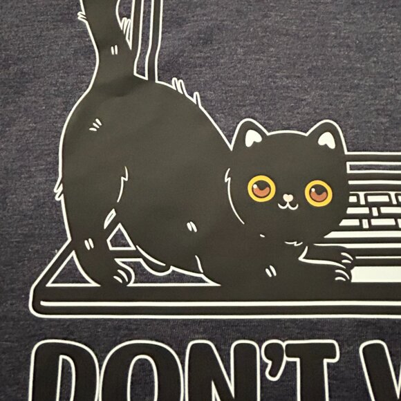 Outlash Wear Mens XL Shirt T-shirt Cats Kittens Tech Support Computer Geek New - Picture 3 of 10